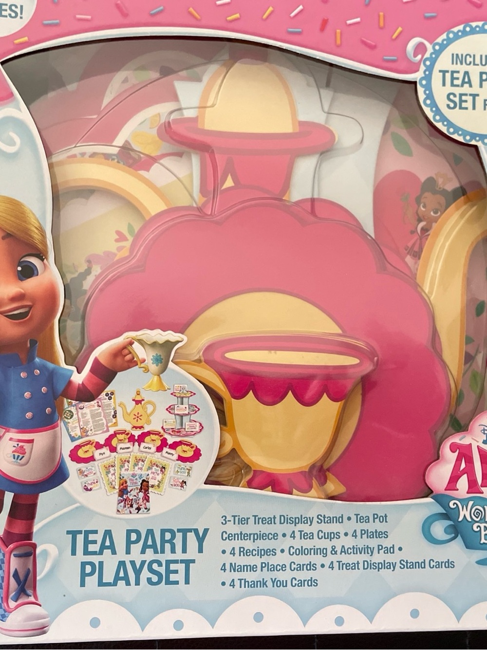 Disney Tea Party Playset - Pink and Yellow Tea Set